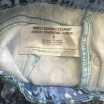 Nine West New Chrystie Capri Pants Women 6 Blue Multi Soft Twill Stretch Cuffed Photo 7