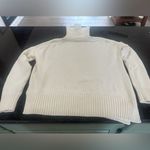 ALLSAINTS  Ivory Witby Jumper Knit Relaxed Asymmetric Zip Up Sweater Size S Photo 7