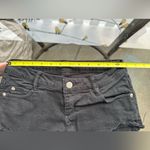 Brandy Melville Cut Off Frayed Hem Denim Jean Shorts in Black Photo 1