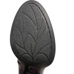 Born Gillian Moto Leather Ankle Boots Block Heel Zip Burgundy Aubergine Size 7M Red Photo 9