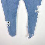 American Eagle  Stretch Destroyed Mom Jeans Distressed Ripped Size 4 EUC Photo 8