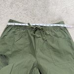 Aerie NWT  Women’s Avenue Baggy Cargo Pants Pull On Lightweight in Green Flame L Photo 13
