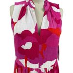 NWT MSK Sleeveless Maxi Dress S Pink Red Floral Tiered Boho Resort Chic Photo 1