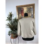 Maya Brooke Women’s Beige Open Front Jacket Size 12 – 3/4 Sleeve Dressy Blazer Photo 2