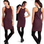 Athleta  Whirlwind Racerback Tank Dress Maroon Burgundy Built in Bra Small 138800 Photo 1