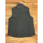 Lauren Ralph Lauren Women Vest Size Medium Patch Gray Grey Zip Front Collar Photo 2