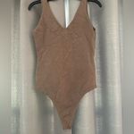The Sang  size Large mocha colored bodysuit soft neutral basic Photo 1