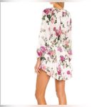 Love Shack Fancy NWT  Popover Dress in Rose ballet Blush Venetian floral silk XL Photo 2