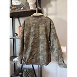 SER.O.YA Frankie Oversized Military Jacket Green Camo Womens Size Medium Large Photo 7