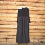 Mac Duggal 11832 Black Long Sleeve Taffeta 3D Flower Ball Gown Dress Photo 9