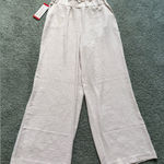 Hilary Radley  High Rise Wide Leg Pants 29.5” Inseam Womens Size M Oatmeal NWT Photo 0