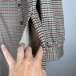 Gal Meets Glam Sz 10 Brooke Dress Plaid A-line Square Long Sleeves Pockets Prep Photo 9