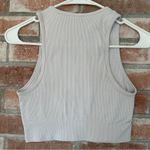 Babaton The Group Crop Top Ribbed Longline Sports Bra Women’s Small Gray Photo 6