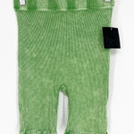 NWT LA Luxe‎ Ribbed Acid Wash Bike Shorts L Green Size L Photo 0