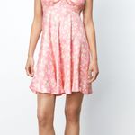 ZARA Pink Satin Effect Flower Print Mini Dress Photo 2