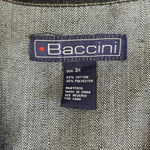 Baccini Women’s dark wash tie front v-neck jean jacket 3X Photo 2