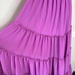 Misa  Los Angeles Micaela Dress Sz M Orchid Purple Midi Off‎ Shoulder Designer Photo 3