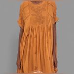 ZARA Women's Terracotta Embroidered Jumpsuit Dress Size XS Photo 1