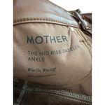 MOTHER THE MID RISE DAZZLER ANKLE Pants Size 27 Brown Faux Leather New #X1 Photo 7