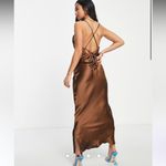 ASOS  Brown One Shoulder Gown for Wedding Guest Photo 3