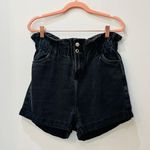 Pacific&Co sws denim  boutique black high waisted paperbag shorts sz 9. Photo 1