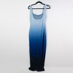 Akira Under The Sea Crystal Jewel Rhinestone Blue Ombre Bodycon Midi Dress Small Photo 2