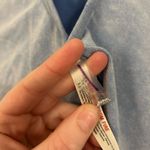 Free People Movement Blue Short Sleeve Shirt M/L Size M Photo 4