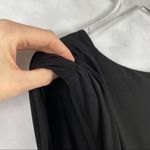 Eliza J NWT Sleeveless Faux Wrap Stretchy Drape Midi Dress Black Plus 22 Formal Photo 2