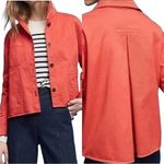 Anthropologie  Coral Swing Jacket Size Medium Classic Preppy Bright small NEW Photo 1