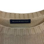 Brandy Melville  crew neck striped cream sweater Photo 4