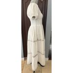 Rachel Zoe white tiered floral stripe maxi dress Photo 2