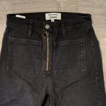 Reformation Peyton zip Up Ultra High Waist Bootcut Black Jeans Size 26 Photo 1