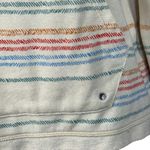 prAna  Medium Cozy Up Suncation Top Striped Long Sleeves Stretch Boat Neck Pocket Photo 1