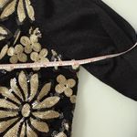 Joseph A L  Black and Gold Sequin Cardigan Photo 4