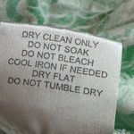 MELISSA ODABASH Bria Folie Maxi Kaftan Women's Size Small Green & White Photo 8