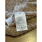 Lands' End  Oatmeal Brown Cable Knit Mock Neck Cardigan Sweater Size Small Preppy Photo 7