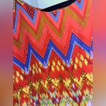 Peter Nygard Peter Nygård Women’s Butterfly Sleeve Layered Chiffon Bling Chevron Blouse Sz S Photo 8