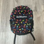 Disney Walt world parks black backpack colorful Mickey Mouse silhouettes large Photo 1