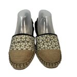 Cole Haan  Size 7.5 Marli Espadrille Leather Canvas D'Orsay Jute Cap-toe Shoes Photo 1