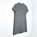 Theory  Women’s Jasneah Tweed Herringbone Black Gray Shift Dress Size 8 Photo 4