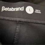 Betabrand  Classic Dress Pant Yoga Pant Skinny black ponte pull on pants size L Photo 4