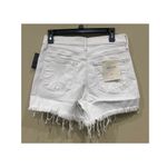 Edyson Delon High Rise Shorts Cut Off Denim Frayed Distressed 27 Button Fly Whit White Photo 1