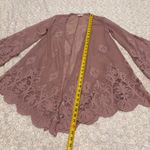 Paper + Tee Paper Tee Women’s Lace Cardigan in Soft Pink Size Small Photo 3