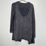 Barefoot Dreams  CozyChic Luxe Size M Dark Grey Cozy Loungewear Hooded Open Front Photo 1