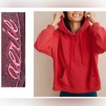 Aerie Women’s Sz XS Red Weekend Oversized Hoodie Photo 1