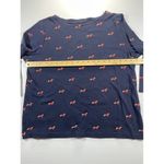 Croft & Barrow  Blue 3/4 Sleeve‎ Dachshund Dog Print Casual Cotton Shirt XL Photo 2