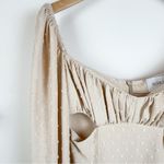 NWT Rumer Delilah Long Sleeve Mini Dress in Nude Size Small Photo 1