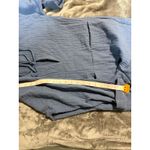 ZARA Women Size XS Dusty Blue Romper Tie Front 100% Cotton Lightweight Photo 7