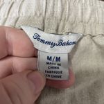 Tommy Bahama  Linen Pull On Tan Pants Size Medium Wide Leg Photo 3