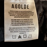 AGOLDE  Jeans Women 28 Black Riley High Rise Cropped Straight Distressed Denim Photo 5